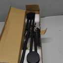 23.6 Inch Battery Operated Wall Sconces Set of Two, 12000mAh Rechargeable Wall Sconce with Remote Control, Dimmable LED Wireless Wall Lights for Bedroom, Living Room, 15 Colors, 180 Rotate, Black