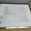 upsimples 16x20 Picture Frame, Display Pictures 11x14 with Mat or 16 x 20 Without, Wall Hanging Poster Frame, Brown, 1 Pack