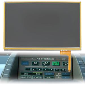 LTA070B512F Touch Screen Information Display 7 inch 4 Pin Compatible with Toyota Prius 2004 2005 2006 2007 2008 2009 Replace LTA070B511F LTA-070B-512F LTA-070B-511F
