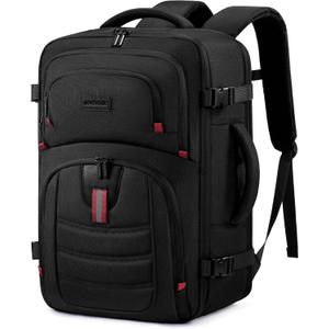 LOVEVOOK 40L Travel Backpack for Men, Airline Approved Carry On Bag with 3 Packing Cubes, TSA Overnight Bags, Waterproof Personal Item Bag, Weekender Essentials Backpacks fits 17.3" Laptop
