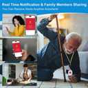 Life Alert Systems for Seniors No Monthly Fee App-Controlled, Medical Alert Systems for Seniors(Only Supports 2.4GHz Wi-Fi) (2 Neckband Remote+1 Receiver)