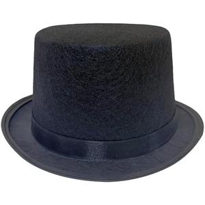 NOBONDO Funny Black Felt kids Top Hat - Dress Up Lincoln Hats for Magician or Ringmaster Costumes, S