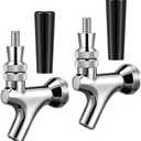 Sliner 2 Pcs Stout Beer Faucet, Stainless Steel Draft Keg Tap with 304 Stainless Handle, Dispensing Tap for Beer Shanks and Towers