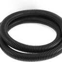 YXQ 10Ft 1/2inch ID Corrugated Tubing Not-Split Flexible Bellows Tube Pipe Preservative for Electric Conduit Liquid Black PE Plastic