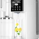 Reverse Osmosis Water Filter, Water Purifier, 8-Stage RO Filtration System, Portable Water Purifier Countertop for Kitchen, Office, RV, No Installation, White