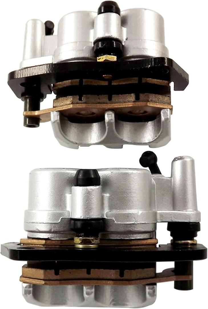 labwork Front Left and Right Brake Caliper Set with Pads Replacement for Yamaha Rhino 660 2004-2007 Rhino 700 2008-2013 Rhino 450 2006-2009 5B4-2580T-01-00 5B4-2580U-01-00 59300-05H00-999