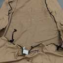 ULTCOVER Rectangular Patio Heavy Duty Table Cover - 600D Tough Canvas Waterproof Outdoor Dining Table and Chairs General Purpose Furniture Cover Size 111L x 74W x 28H inch (Brown)