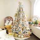 XmasExp 24ct Christmas Ball Ornaments Shatterproof Xmas Tree Hanging Balls Decorations Perfect for Holiday Wedding Christmas Decor (Champagne, 2.36")