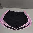 Nike Women's Tempo Dri-fit Mid-Rise Brief-Lined Running Shorts (Medium, Black/Light Magenta/Reflective Silver)