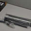 6FT Carbon Fiber Flag Pole, Flagpole for Outside House, Porch Flagpoles, Tangle Free Black Flag Pole Kit, Wind-Resistant, Bend-Resistant, Rust-Free (Includes Bracket, 3K Carbon Fiber)