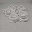 SOUJAP 30 Pack Foam Wreath Forms, 5.7 x 1 Inch Wreath Foam Circle Ring, White Polystyrene Foam Circles Ring, Round Foam Wreath for Crafts, DIY Floral Projects, Wreath, Home Decor