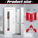 Zonon Recessed Fire Extinguisher Cabinet with Sign Steel 2.5", Small Window