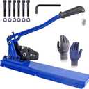 24 Inch Bench Swaging Cutting Tool, Wire Rope Crimping Tool for 1/16" 3/32" 1/8" 5/32" 3/16" Wires, 2-in-1 Crimper and Cutter, Swager Crimper for Copper Aluminum Oval Sleeve and Stop Sleeve