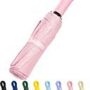Seniny Umbrellas for Rain with Ring Buckle - Travel Umbrella Compact for Backpack, Car, Walking, Automatic UV Umbrella for Sun Protection, Small Portable & Folding Umbrellas for Windproof, Women Kids