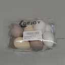 Gejoy 12 Pcs Easter Speckled Eggs Neutral Plastic Fake Chicken Eggs 2.36 Inch Neutral Easter Decor Pastel Bowl Vase Fillers Spring Decorations for Home Table DIY Craft (Cream)