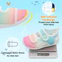 JIASUQI Baby water shoes for girls sandals for toddler swim shoes barefoot sandals Colorful Size 3-4