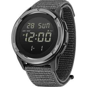 CakCity Digital Watch Military Watches for Men Black Tactical Waterproof Sports Men's Women's Wrist Watch with LED Backlight Stopwatch Nylon Band