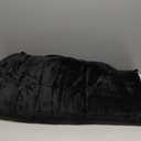 Sherpa Fleece Adult Weighted Blanket, 15 Pounds Dual Sided Soft Plush Blanket for Couch Bed Sofa, Heavy Thick Blankets with Glass Beads Great for Sleep, 60 x 80 inches, Black on Both Sides