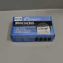 Set of 24, 14mmx1.5 7 Spline Wheel Lug Nuts for 6 Lug Aftermaket, Conical Bulge Seat, Closed End W/ 1 Socket Key, Black