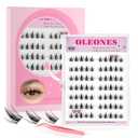 2 x Self Adhesive Fairy Lash Clusters Kit Natural Look Manga Eyelash Clusters Wispy D Curl Cluster Eyelash Extensions 10-16MM Wispy Individual Lashes Wet-Look Lash Extension with Invisible Lash Band