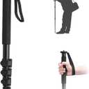 ULANZI TB12 61-Inch Camera Monopod - Portable Tripod & Monopod Photography Stick with 5-Section Height, Aluminum Compact Travel Camera Stick for Canon, Nikon, Sony Mirrorless, DSLR, Easy to Carry