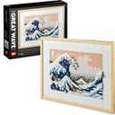 LEGO 31208 Art Hokusai  Big Wave, Japanese 3D Wall Panel, Picture - Ocean, Creative Hobbies for Adults, DIY DIY Home or Office Decoration