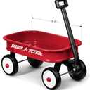 Radio Flyer Mini Classic Red Wagon for Kids, 12.5" Toy Wagon For Kids Aged 1.5+, Play-Size Version of the Classic, Durable Rolling Wheels & Steel Body, Working Handle, For Toys, Crafts & Gift Displays