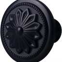 Kitchen Cabinet Knobs, 10 Pack Matte Black Zinc Alloy, 1-2/5'' Round Handles for Cabinets and Drawers Dresser, Included Screws
