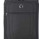 DELSEY PARIS Helium DLX Softside Expandable Luggage with Spinner Wheels, Black, Checked-Large 29 Inch