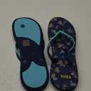 VOVEA Flip Flops For Women Non-Slip Bathroom Shower Shoes Cushion foam Indoor and Outdoor Sandals (10, Blue)