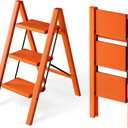 3 Step Stool Foldable Ladder, Lightweight Aluminum Step Ladder
