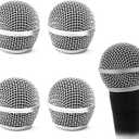 4 Pack SM58 Microphone Head Replacement Standard Size Grille Mic replacement with Foam