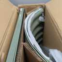 8x2 ft Galvanized Metal Raised Garden Bed 17-Inch Tall, Light Green, 8 × 2 × 1.4 FT