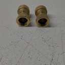 HQMPC Pex Fitting 1/2" Female Npt x 1/2" Straight Coupling Push Fit PEX Fittings Female, Push-to-Connect Copper, CPVC, No Pb Brass Plumbing Fittings (2pcs, 1/2")