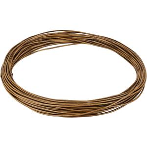 Feyart 35m/115ft 3mm Round Plastic Wicker in Wood Color, Brown Rattan for Repairing Patio Chair Woven Sofa