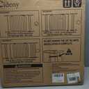 Baby Gate No Drilling, 29"-40" Auto Close Dog Gate Indoor for Doorways & Stairs, Pressure Mounted Adjustable Pet Gate, Easy Walk Through Child Gate for Children & Pets Stroller Friendly, White