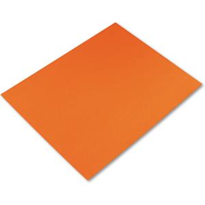 Pacon PAC54781 4-Ply Railroad Board, Orange, 22" x 28", 25 Sheets