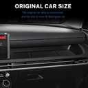 Dashboard Slot Mats for Hyundai Tucson 2025 Passenger Side Storage Pad Anti-Slip Center Console Organizer Liner Interior Accessories (Black)