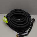 Relxitl Garden Hose, Flexible Water Hose, Ultra Lightweight Non-Expanding hose with 10 Function Sprayer, Leak proof, Pressure Resistant for Yard, Outdoor (Black, 50FT)
