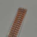 BTArtbox Press On Nails Medium - Soft Gel Nail Tips Almond XCOATTIPS Natural with Base Color, Stronger Adhesion, Pre-shaped Ultra Fit Fake Nails for Short Nail Extensions