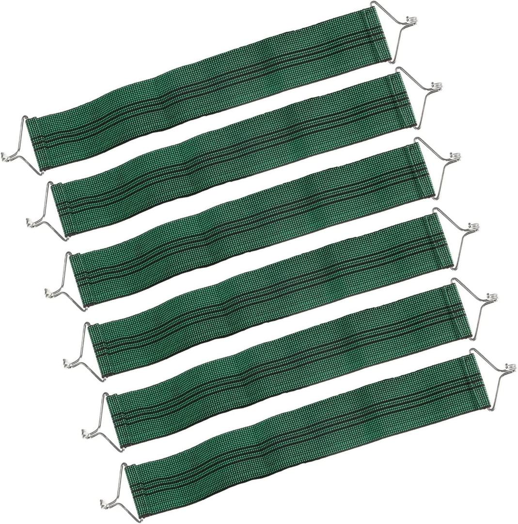 Ostlttyn Zero Gravity Chair Accessories, 6 Pcs Thicken Gravity Chair Belts, Fabric Reinforced Anti-Crack Belt for Lounge Chair Zero Gravity Chair Patio Lawn Recliner Chair, Green