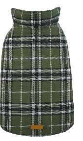 Kuoser Waterproof Dog Coat, Reversible Dog Jacket for Large Dogs, Adjustable Durable Doggie Winter Coat for Groowing Puppies Warm Puppy Cold Weather Apparel, Green L (Large (Pack of 1))