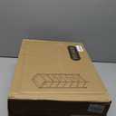 Somdot White Tall Night Stand for Bedroom,Tall 5 Drawers Dresser, Vertical Storage Tower Unit, Nightstand Furniture with Fabric Drawer Organizer in Bedside Kids Dorm Room Closet Laundry Entryway