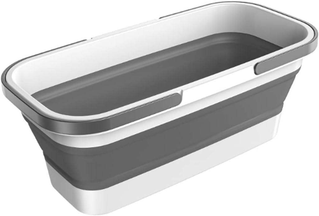 Long Plastic Rectangular Handy Baskets/Mop Buckets (Collapsible Buckets 01-Grey) Long Plastic Rectangular Handy Baskets/Mop Buckets (Collapsible Buckets 01-Grey)
