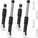 GFW450SSM1WW GFW450SPM1DG Washer Shock Absorber and Pin Kit, Fit for GE Front Loader GFWS1700H0WW GFW450SSK0WW GFW450SPK0DG GFWN1300J1WW GFW430SSM1WW GFW400SCM1WW GFW450SSM0WW GFWN1600J1WW WH01X20826