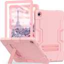 WESOROL for Galaxy Tab A9 Plus Case,Samsung Tablet A 9 Plus Case with Built-in Screen Protector Kickstand,Hybrid Shockproof Samsung Galaxy Tab A9+ Cases 11 Inch (SM-X210/X216/X218) Pink