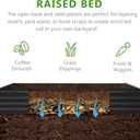 2PCS 8x4x1ft Galvanized Raised Garden Bed Kit,Metal Planter Box for Vegetables,Flowers,Herbs Durable Rust-Resistant Patio Gardening Beds,Black