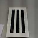 10x6 White Modern AC Vent Cover,Aluminum Three-Linear Slot Diffuser,Low Noise Decorative Air Vent for Home,Easy Install Wall/Ceiling/Floor,Adjustable Airflow,Filterless Design