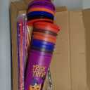 10pack/set Color Changing Halloween Cups With Lids and Straws - 24oz (710ml) Plastic Tumblers, Reusable Cup for Indoor Decorations, Trick or Treat, Christmas Party Favors