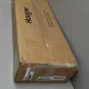 Huuger Folding Desk with Storage Shelf, 31.5 Inch Foldable Computer Table for Small Spaces, Space Saving Sofa Table for Couch, Writing Work Office Computer Desk, Easy to Fold, Black